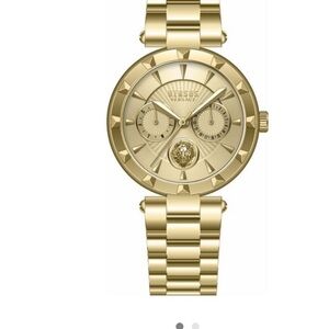 Versace Versus Sertie Women's Gold Watch with Lion Detail